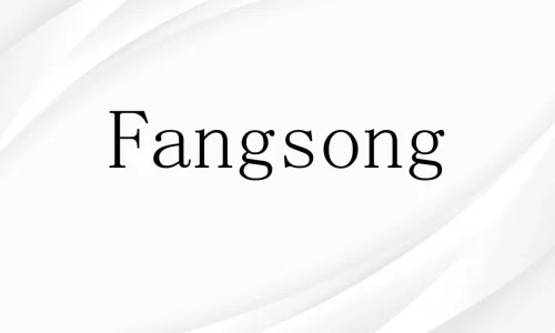 Fangsong Font Free Download