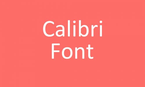 Calibri Font Free Download