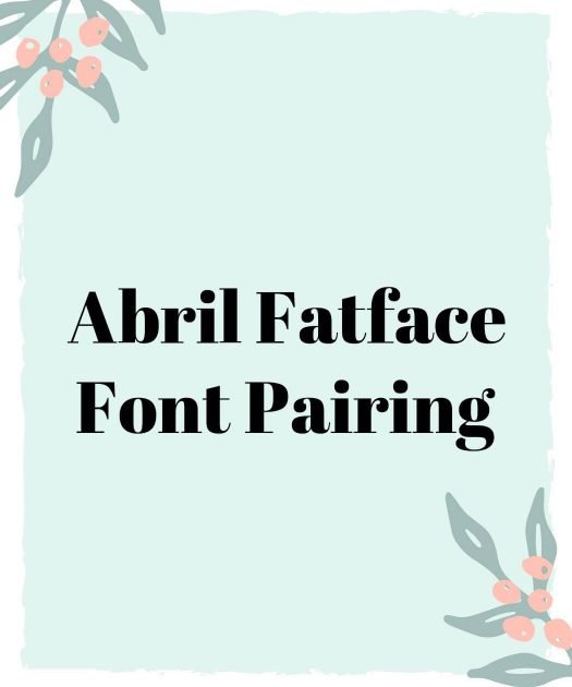Abril Fatface Font Free Download