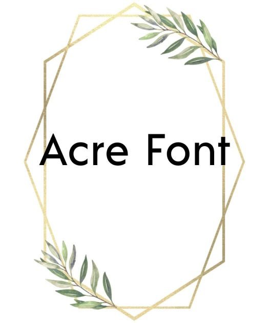Acre Font Free Download