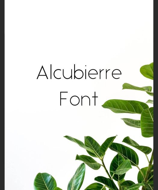 Alcubierre Font Free Download