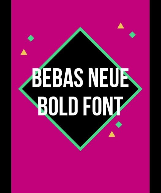 Bebas Neue Bold Font Free Download