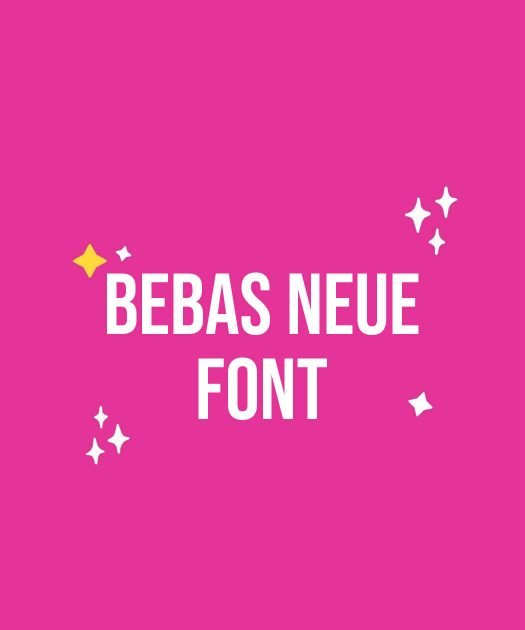 Bebas Neue Font Free Download