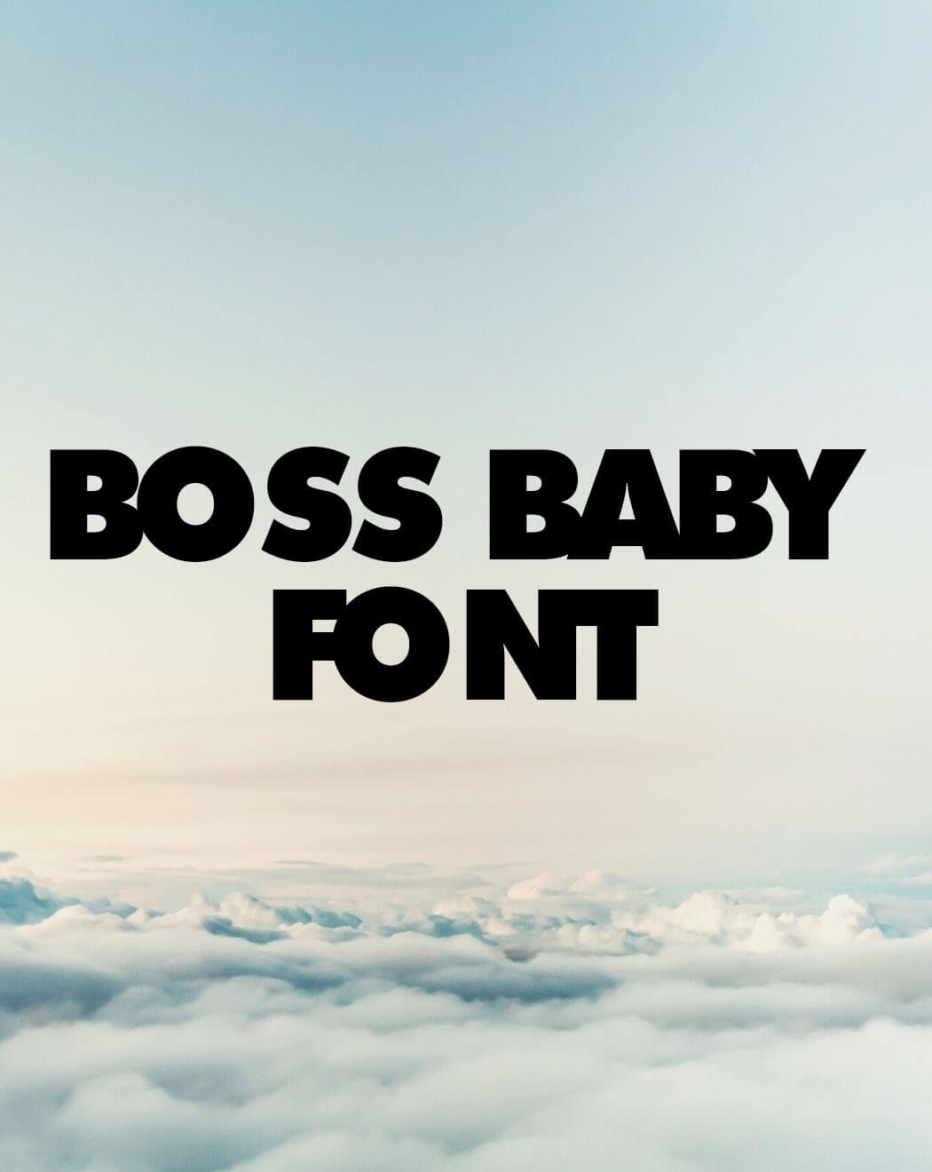 Boss Baby Font Free Download
