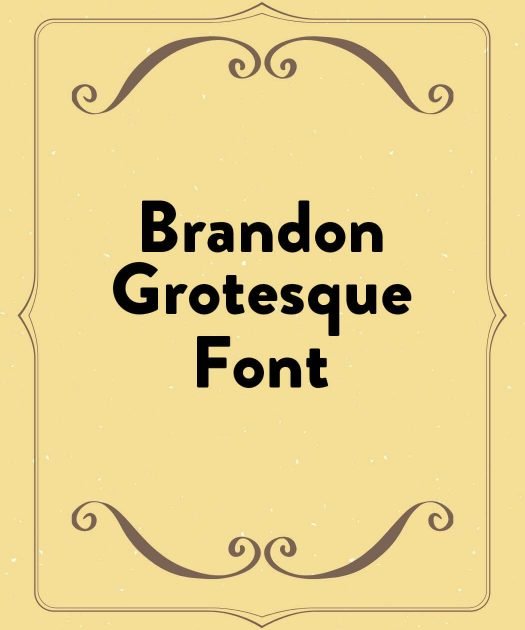 Brandon Grotesque Font Free Download