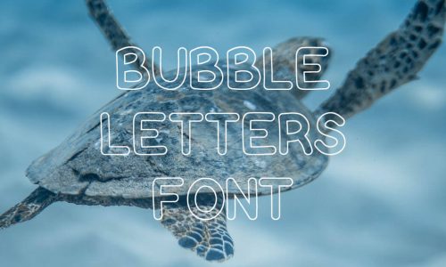 Bubble Letter Font Free Download