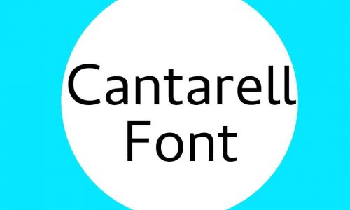 Cantarell Font Free Download