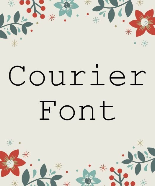 Courier Font Free Download