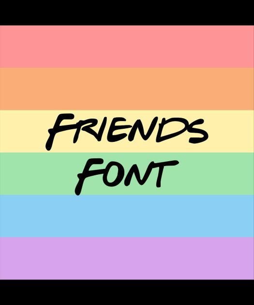 Friends Font Free Download