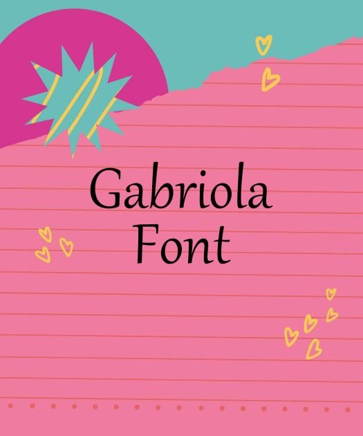 Gabriola Font Free Download