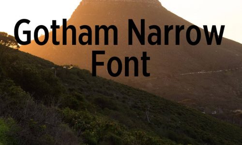 Gotham Narrow Font Free Download