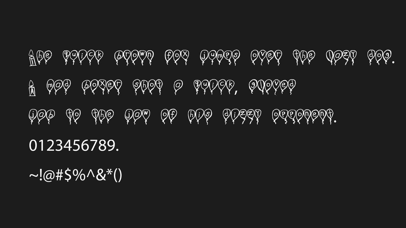 happy birthday font