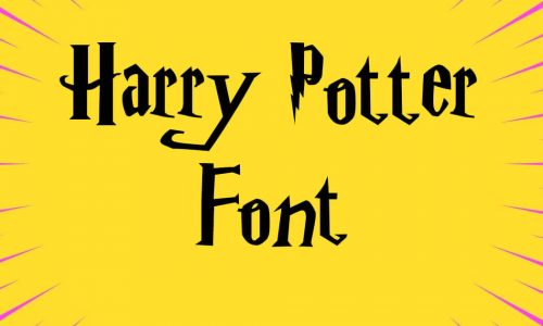 Harry Potter Font Free Download