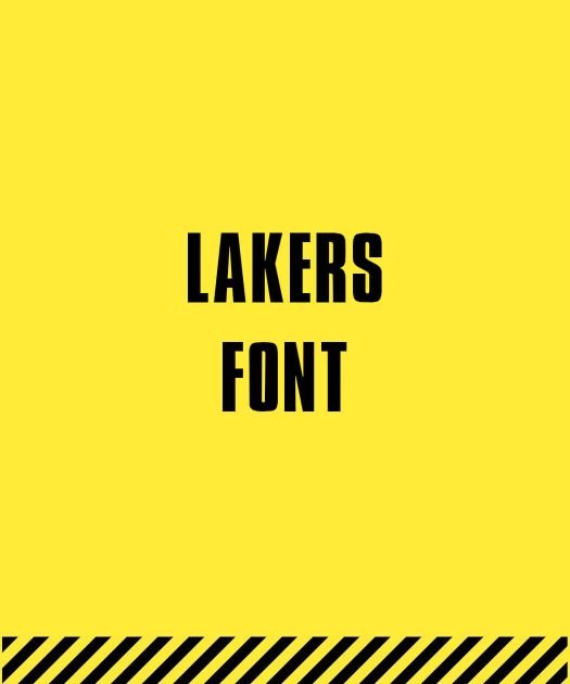 Lakers Font Free Download