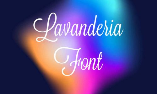 Lavanderia Font Free Download
