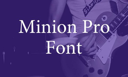 Minion Pro Font Free Download
