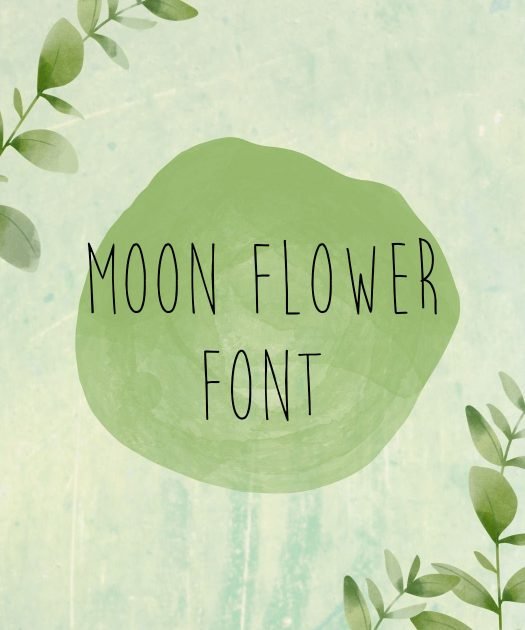 Moon Flower Font Free Download