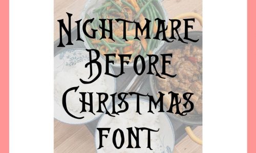 Nightmare Before Christmas Font Free Download