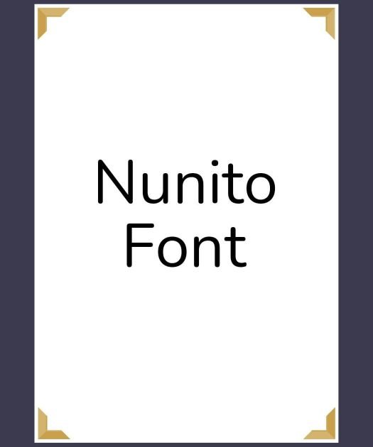 Nunito Font Free Download