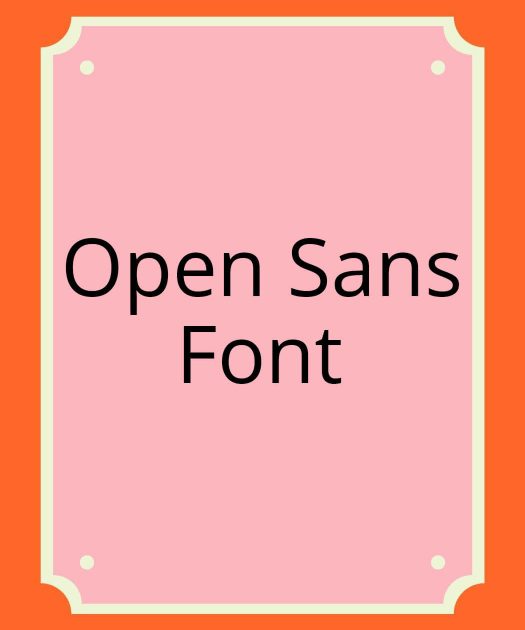 Open Sans Font Free Download
