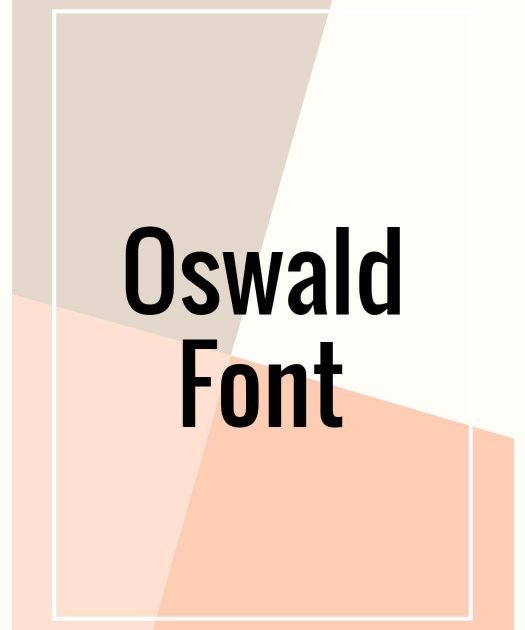 Oswald Font Free Download