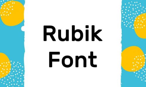 Rubik Font Free Download