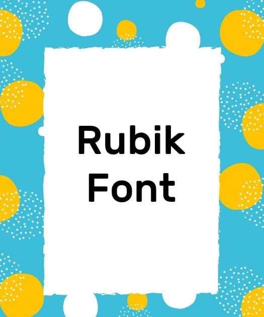 Rubik Font Free Download