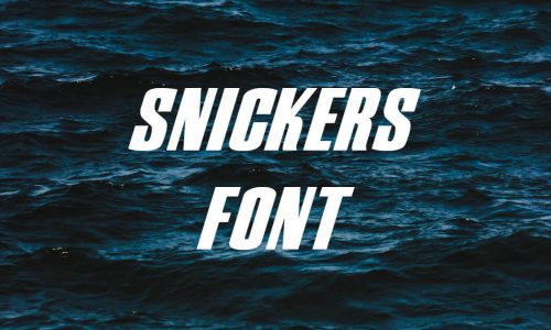 Snickers Font Free Download