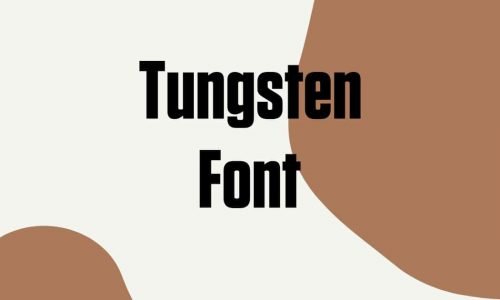 Tungsten Font Free Download