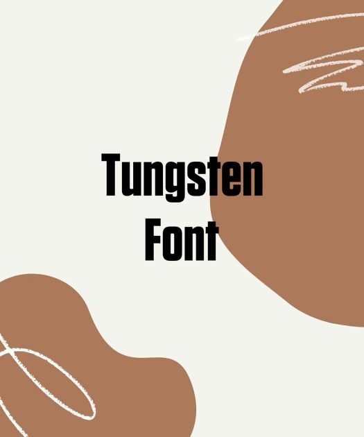 Tungsten Font Free Download