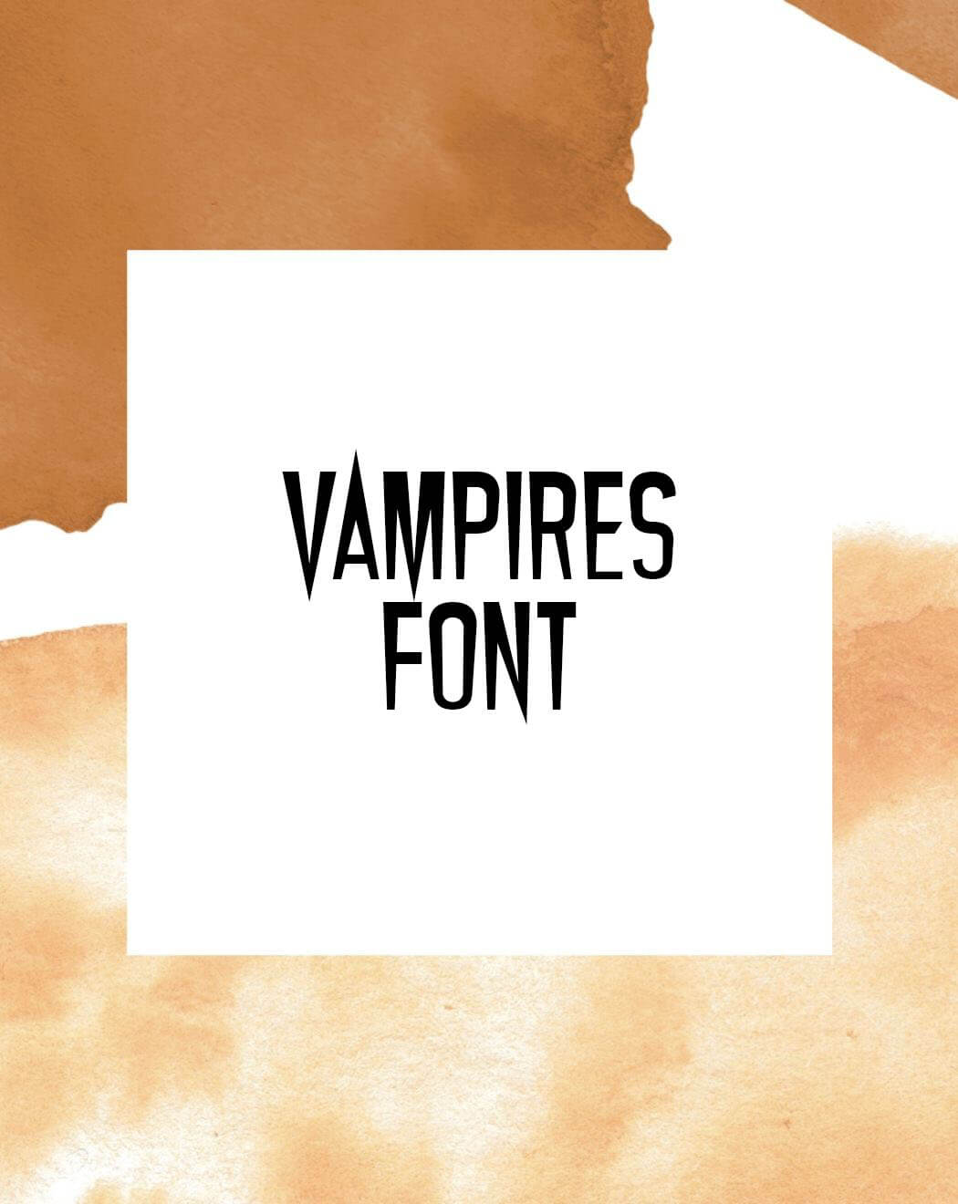 Vampires Font Free Download