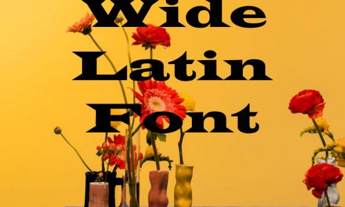 Wide Latin Font Free Download