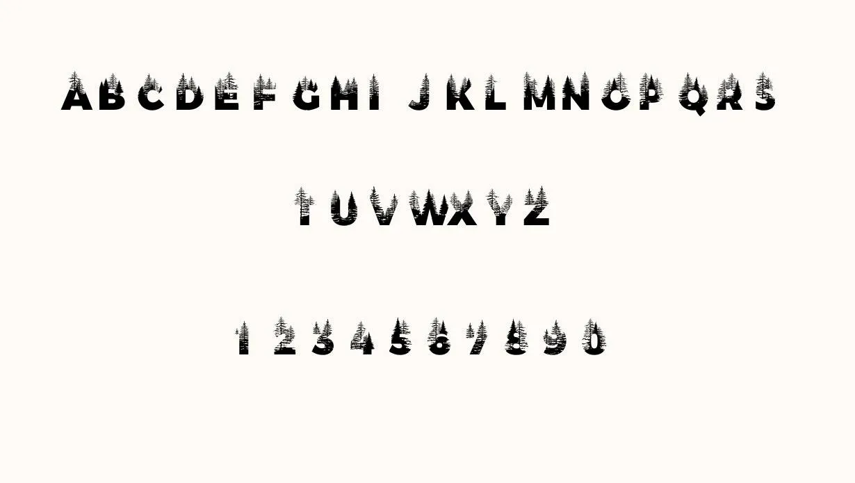 Forests Layered Font