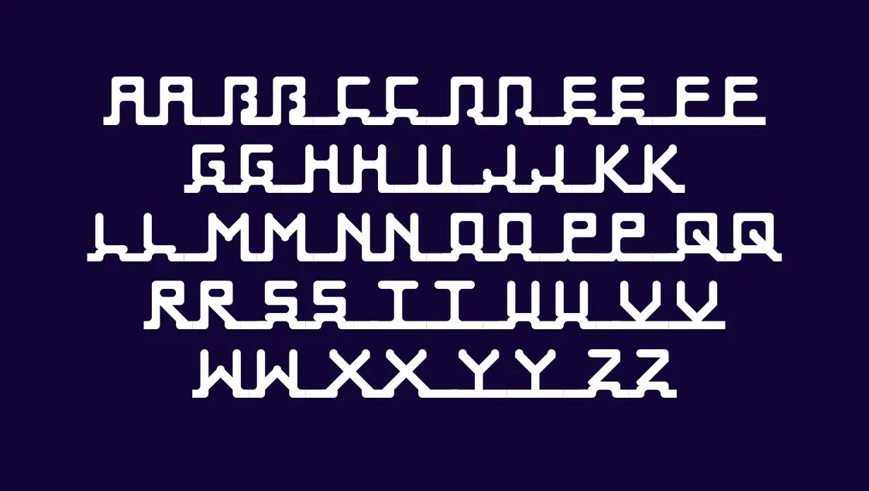 Neon Tubes Light Font