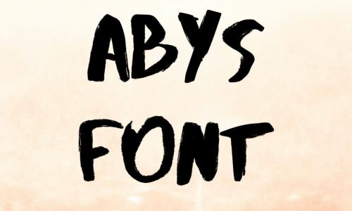 Abys Font Free Download