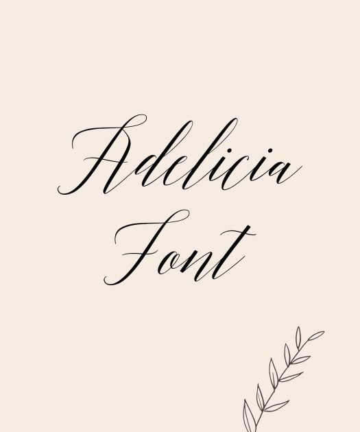 Adelicia Font Free Download