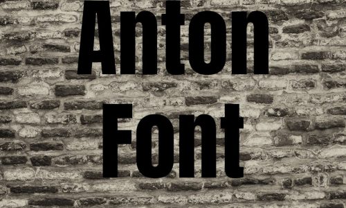 Anton Font Free Download