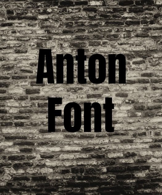 Anton Font Free Download