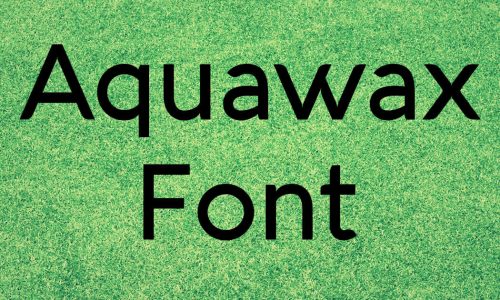 Aquawax Font Free Download