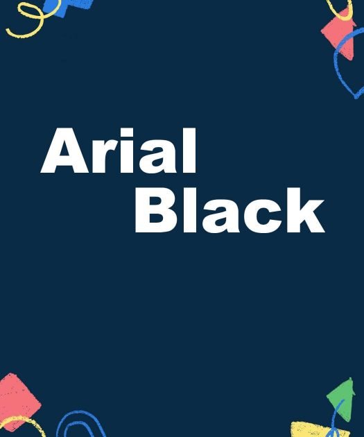 Arial Black Font Free Download