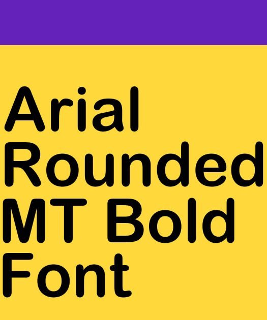 Arial Rounded MT Bold Font Free Download