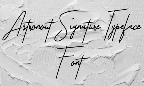 Astronout Signature Font Free Download