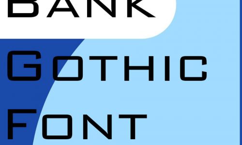 Bank Gothic Font Free Download