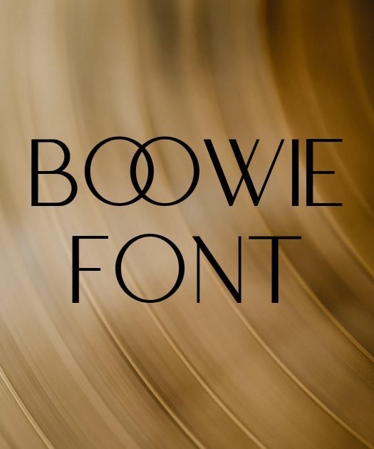 Boowie Font Free Download