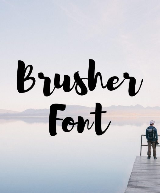 Brusher Font Free Download