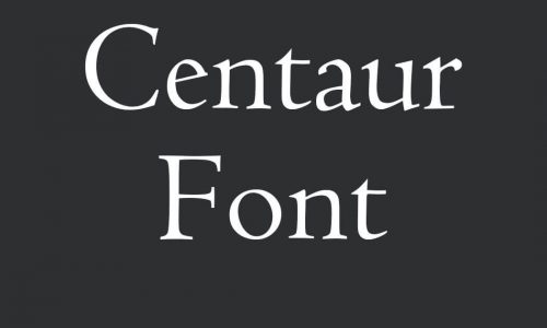 Centaur Font Free Download