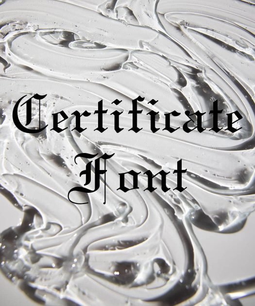 Certificate Font Free Download
