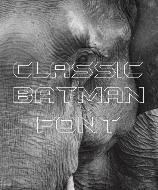 Classic Batman Font Free Download