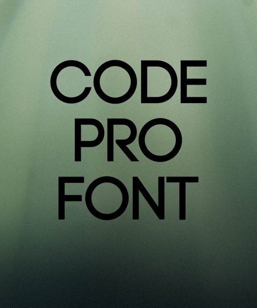 Code Pro Font Free Download
