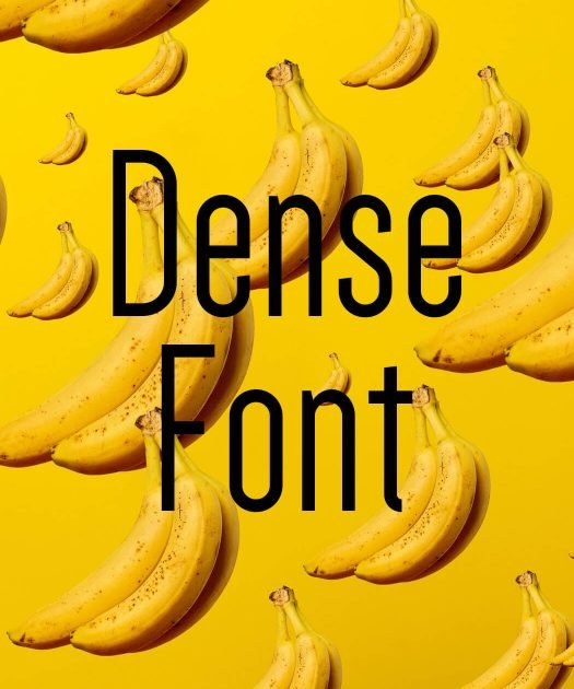 Dense Font Free Download